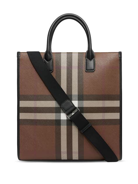 burberry tote 2019|burberry check and leather tote.